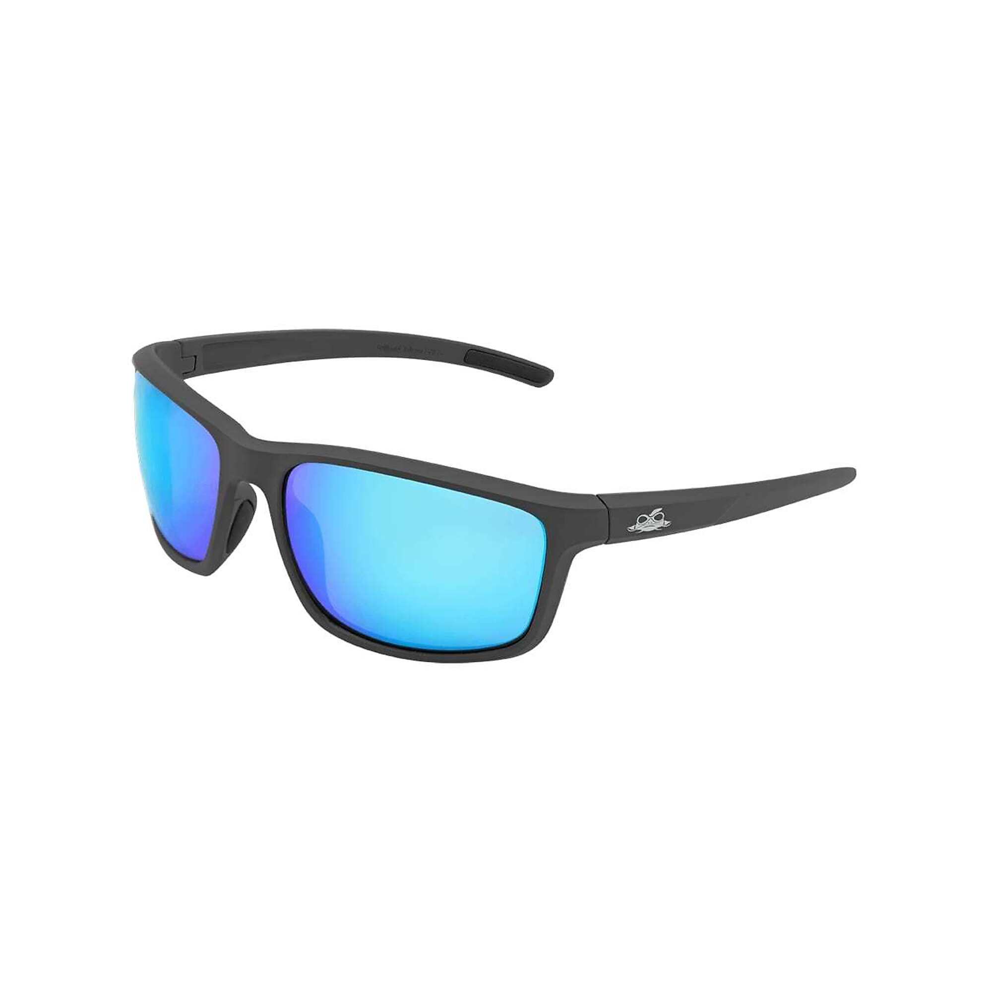 Bullhead Safety Crevalle™, Blue Mirror AF Lens,Gray Frame Safety Glasses, Frame Color Charcoal, Lens Color Blue, ANSI Z87 Compliant, Model# 360-11327